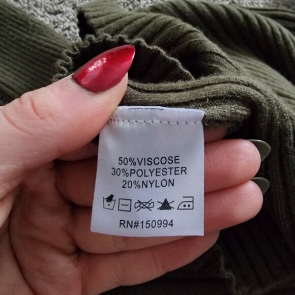 Belladini Bodycon Ribbed Sweater with Openings - Picture 8 of 8